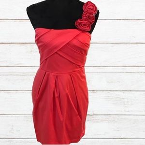 One shoulder cocktail dress